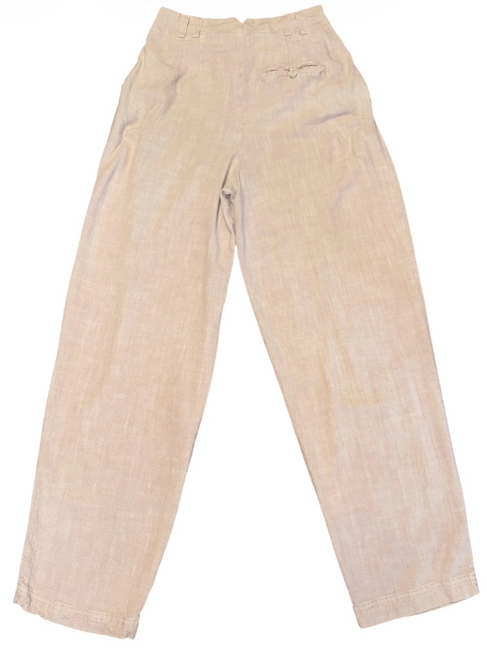 Free People Viscose Linen Relaxed Women’s Trousers Cream Size 4 - Picture 3 of 11